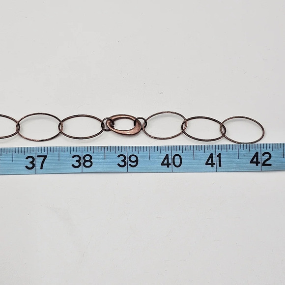 Premier Designs Elemental Long Copper Chain Necklace Costume Jewelry - Picture 5 of 5